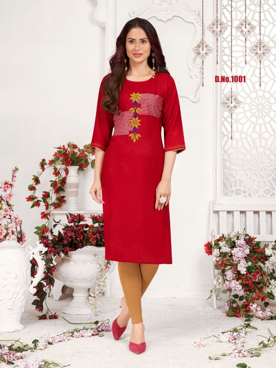 B2 Princess 1 Fancy Designer Ethnic Wear Rayon Embroidery Kurti Collection